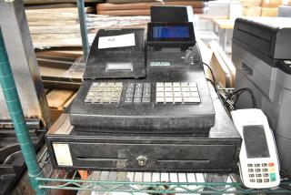 Sam4S NR-500 Series Electronic Cash Register w/ Valor Credit Card Reader.
