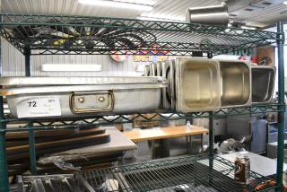 ALL ONE MONEY! Tier Lot of Various Items Including Stainless Steel Drop In Bins and Metal Baking Pans.
