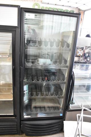 Imbera G319 Metal Commercial Single Door Reach In Cooler Merchandiser w/ Poly Coated Racks. 115 Volts, 1 Phase.