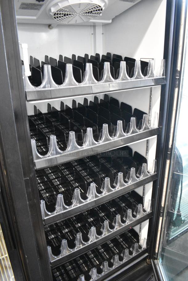 Imbera G319 Metal Commercial Single Door Reach In Cooler Merchandiser w/ Poly Coated Racks. 115 Volts, 1 Phase. Tested and Powers On But Does Not Get Cold - Image 6 of 7