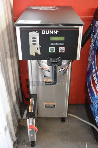 2018 Bunn SINGLE TF DBC Stainless Steel Commercial Countertop Coffee Machine w/ Hot Water Dispenser and Metal Brew Basket. 120/208-240 Volts, 1 Phase.