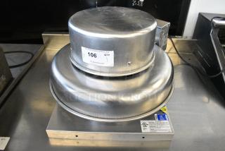 Accurex XRED-060-VG-1-17-X Metal Commercial Rooftop Exhaust Fan Mushroom.