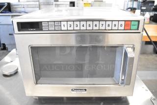 Panasonic NE-2157R Stainless Steel Commercial Countertop Microwave Oven. 208 Volts, 1 Phase.