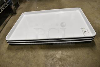 6 BM407BUNWHFULL/BM407BUNBKFULL Poly Trays. 6 Times Your Bid!
