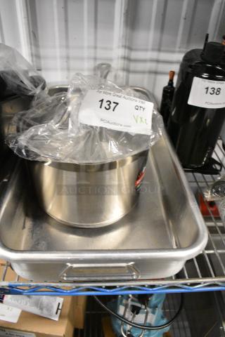 2 BRAND NEW SCRATCH AND DENT! Items Including Vollrath 33624 Pan and Wino Sauce Pan. 2 Times Your Bid!