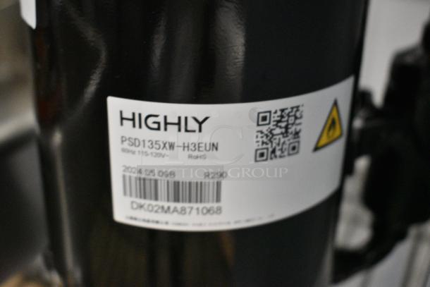 BRAND NEW SCRATCH AND DENT! 2024 Highly PSD135XW-H3EUN Motor. 115 Volts, 1 Phase. - Image 4 of 4