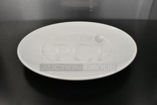 2 BRAND NEW SCRATCH AND DENT! Box of 6 Acopa White Ceramic Plates. 2 Times Your Bid!