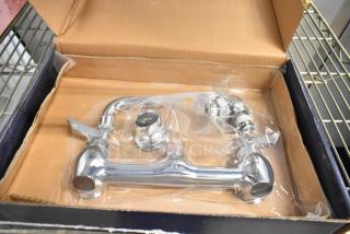BRAND NEW SCRATCH AND DENT! Waterloo 750FW88 Wall-Mounted Faucet with 8" Centers and 8" Swing Spout