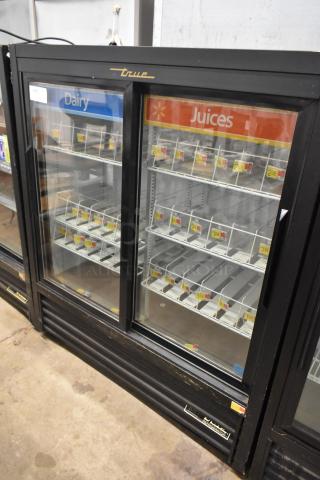 2016 True GDM-41SL-54-HC-LD Metal Commercial 2 Door Reach In Cooler Merchandiser. 115 Volts, 1 Phase.