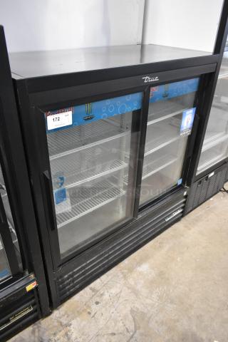 2024 True GDM-41SL-48-HC-LD Metal Commercial 2 Door Reach In Cooler Merchandiser. 115 Volts, 1 Phase.