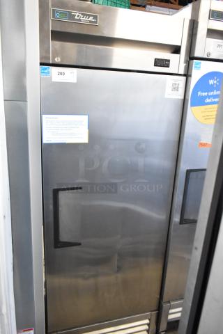 2021 True T-19F-HC Stainless Steel Commercial Single Door Reach In Freezer w/ Poly Coated Racks. 115 Volts, 1 Phase.