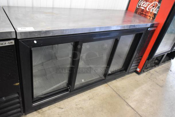 Beverage Air BB72HC-1-GS-B-27 Metal Commercial 3 Door Back Bar Cooler Merchandiser. 115 Volts, 1 Phase. Tested and Working! - Image 1 of 6