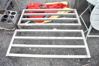 2 Metal Dunnage Racks. 2 Times Your Bid!