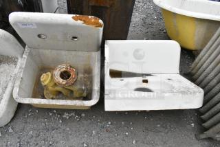 2 Single Bay Wall Mount Sink. 2 Times Your Bid!