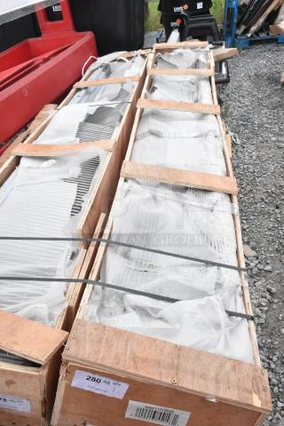 BRAND NEW SCRATCH AND DENT! Regency 600FT12108SS 12" x 108" 14-Gauge Stainless Steel Floor Trough with Grate