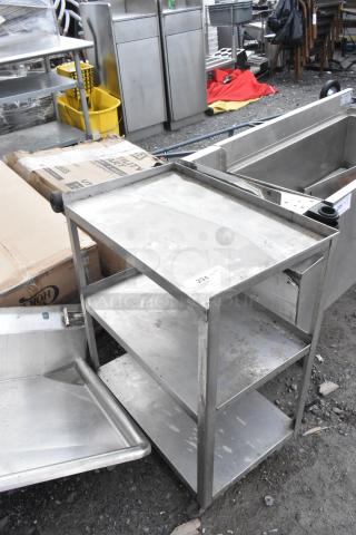 Metal 3 Tier Cart on Commercial Casters.