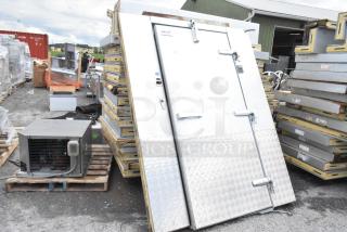 Tafco Walk In Box w/ Heatcraft RFH090E4S-Da 208-230 Volts, 1 Phase Compressor and Russel Evaporator Fan.