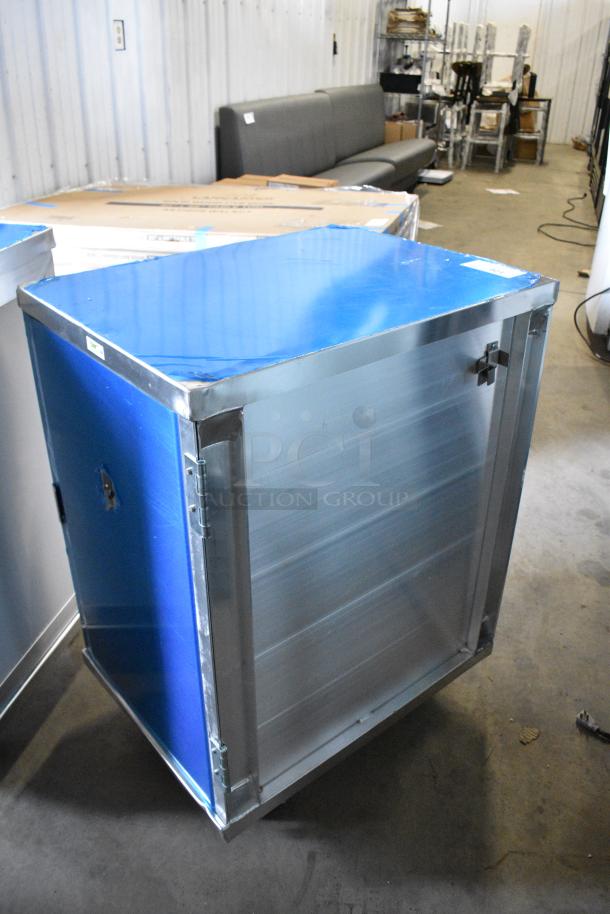BRAND NEW SCRATCH AND DENT! Regency 600AEC1820 Metal Commercial Enclosed Pan Transport Rack on Commercial Casters. - Image 3 of 6
