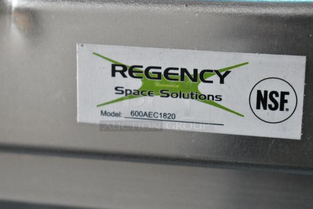 BRAND NEW SCRATCH AND DENT! Regency 600AEC1820 Metal Commercial Enclosed Pan Transport Rack on Commercial Casters. - Image 6 of 6