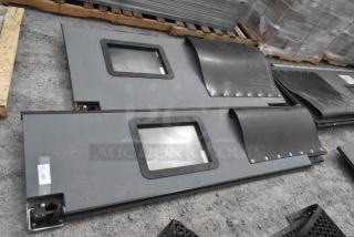 2 Chase Doors Gray Swinging Kitchen Doors. 36x5x85, 26x5x94. 2 Times Your Bid!