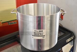 3 BRAND NEW SCRATCH AND DENT! Choice 471SP32QT 32 Qt. Standard Weight Aluminum Stock Pot. 3 Times Your Bid!