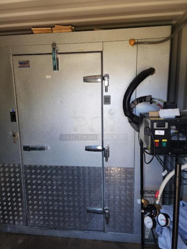 8'x14'x7.5' Tafco Walk In Cooler Box w/ Heatcraft RFH090E4S-DA 208-230 Volts, 1 Phase Compressor, Russel Evaporator Fan and Floor. Information Provided By The Consignor But Not Verified By PCI Auctions. Picture of the Unit Before Removal Is Included In the Listing. - Image 13 of 13