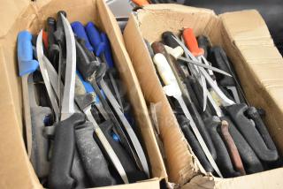 120 SHARPENED Stainless Steel Knives Including Fillet. 120 Times Your Bid!