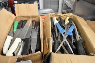 150 SHARPENED Stainless Steel Knives Including Chef Knife. 150 Times Your Bid!