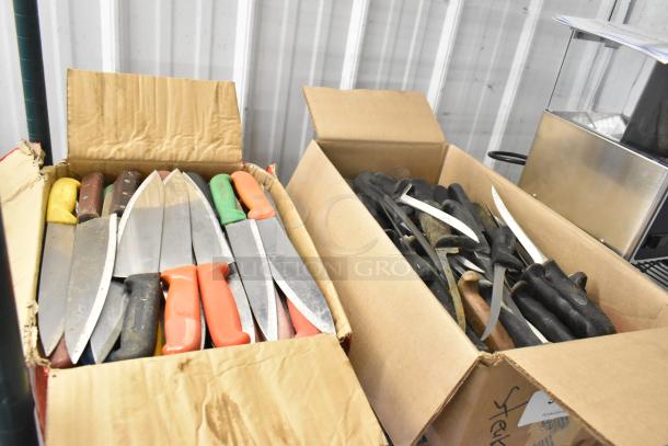 150 SHARPENED Stainless Steel Knives Including Chef Knife. 150 Times Your Bid! - Image 1 of 6