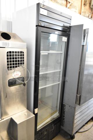 2019 Habco SE18 Metal Commercial Single Door Reach In Cooler Merchandiser w/ Poly Coated Racks. 115 Volts, 1 Phase.