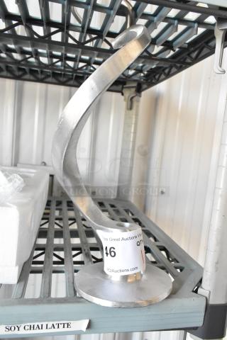 Metal Commercial Dough Hook Attachment for Hobart Mixer. - Item #1187685