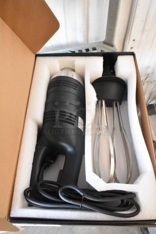 BRAND NEW SCRATCH AND DENT! AvaMix 928IBHDW10 Heavy-Duty Variable Speed Immersion Blender with 10" Whisk - 1 1/4 hp. 120 Volts, 1 Phase. Tested and Working!