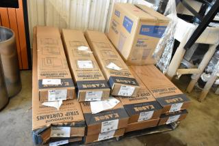 12 BRAND NEW SCRATCH AND DENT! Items Including Lavex 10 oz. Kraft Ripple Individually Wrapped Paper Hot Cup - 500/Case 50010WRAPRIP, 402LA6040084 Kason® 402 Easimount Replacement Strip Curtain (4"W x 84"H Strip), 402LA8080084 Kason® 402 Easimount Replacement Strip Curtain (8"W x 84"H Strip), 403LA6064284 Kason® 403 Easimount Strip Curtain Set for 42" Door Width, 403LA8084084 Kason® 403 Easimount 8" Wide Strip Curtain Set for 42" Door Width 507403084084, 401SA8083890 Kason® 401 Easimount Strip Curtain Set (8"W x 90"H Strip), 38" Door Width 507SA8083890, 401SA6044084 Kason® 401 Easimount Strip Curtain Set (4"W x 84"H Strip), 40" Door Width 507SA6044084, 403LA6060084 Kason® 403 Easimount Replacement Strip Curtain (6"W x 84"H Strip) 507403060084. 12 Times Your Bid!