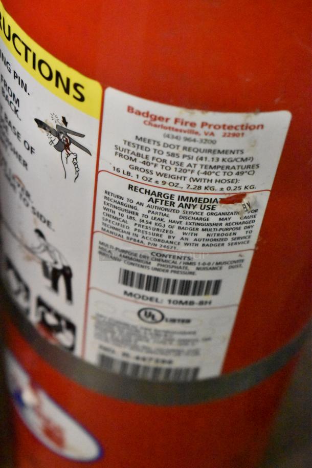 8 Fire Extinguishers Including Badger and Kidde. 8 Times Your Bid! Buyer Must Pick Up - We Will Not Ship This Item. - Image 7 of 19