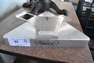 BRAND NEW SCRATCH AND DENT! GI Metal Aluminum Rack for Pizza Peel, Small Turning Peel, and Oven Brush AC-S3P150. Missing Post. - Item #1187735