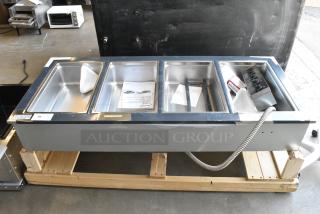BRAND NEW SCRATCH AND DENT! Delfield N8759-D Stainless Steel Four Pan Drop In Hot Food Well. 208-230 Volts, 1 Phase.