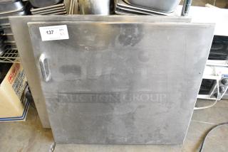 2 Stainless Steel Doors. 2 Times Your Bid!