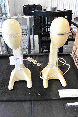2 Hamilton Beach 727W Metal Countertop Drink Mixer. 120 Volts, 1 Phase. 2 Times Your Bid!