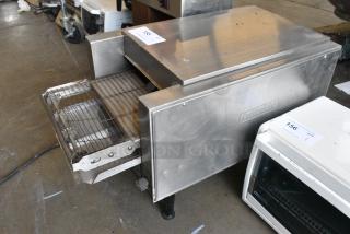 Holman B910 Stainless Steel Commercial Countertop Electric Powered Conveyor Toaster Oven. 240 Volts, 1 Phase.
