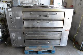 2 Attias Stainless Steel Commercial Single Deck Pizza Oven. 2 Times Your Bid! - Item #1187842