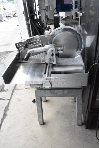 Bizerba Metal Commercial Floor Style Meat Slicer Stacker. 115 Volts, 1 Phase. - Item #1187852