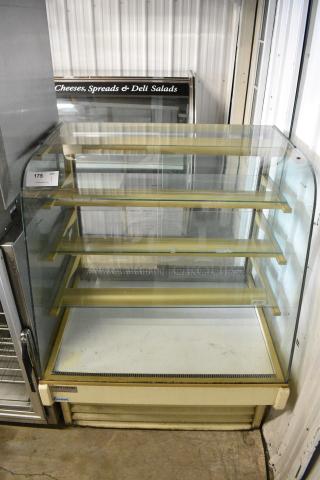 Lowe ES94B-AM Metal Floor Style Display Case Merchandiser. 110 Volts, 1 Phase.