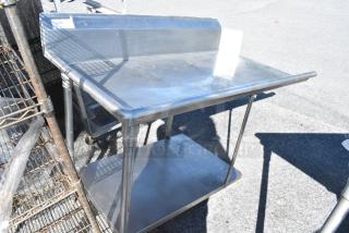 Stainless Steel Left Side Clean Side Drain Board.