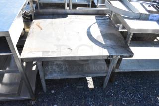Stainless Steel Equipment Stand w/ Metal Under Shelf.