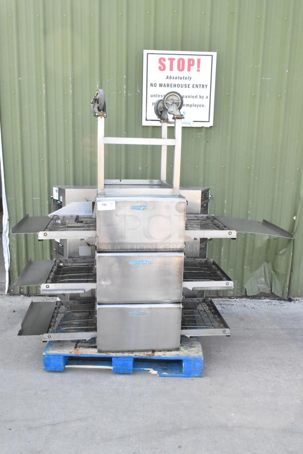 3 2017 Turbochef HhC2020 Stainless Steel Commercial Electric Powered Rapid Cook Conveyor Oven w/ Stand on Commercial Casters. 208/240 Volts, 3 Phase. 3 Times Your Bid! - Image 15 of 18