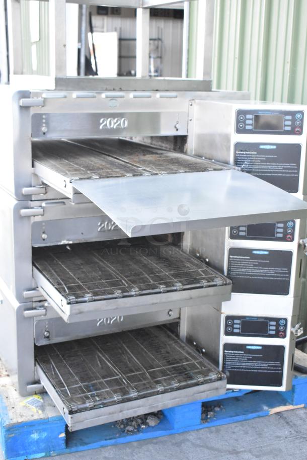 3 2017 Turbochef HhC2020 Stainless Steel Commercial Electric Powered Rapid Cook Conveyor Oven w/ Stand on Commercial Casters. 208/240 Volts, 3 Phase. 3 Times Your Bid! - Image 17 of 18