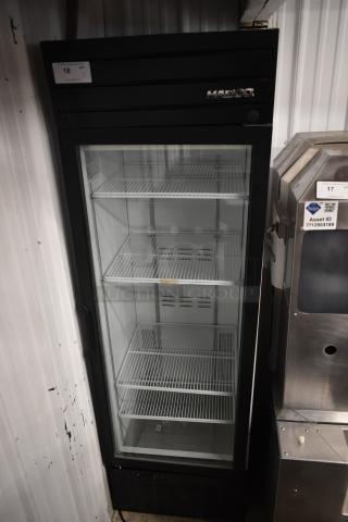 2019 Habco SE18 Metal Commercial Single Door Reach In Cooler Merchandiser w/ Poly Coated Racks. 115 Volts, 1 Phase. Tested and Working!
