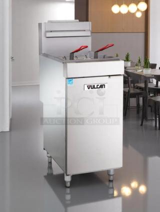 Brand New Condition Gas Fryer – Vulcan LG300 – Natural Gas – 3-Tube – Code BPT 52