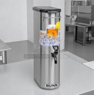 BRAND NEW – Bunn Iced Tea Dispenser – TDO-N-3.5 – 3.5 Gallon – Stainless Steel