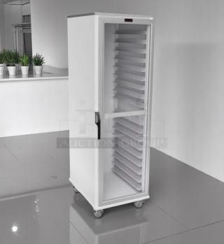 Excellent Condition Mobile Pan Rack Cabinet – Lockwood CA72-RR18-L – 18 Pans – Fully Tested & Working!